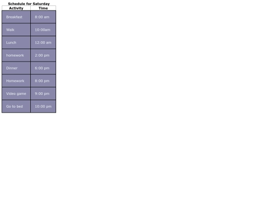 Scheduleassignment screenshot