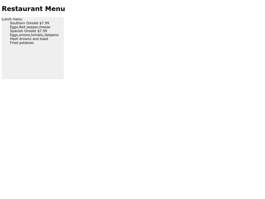 restaurantmenu screenshot