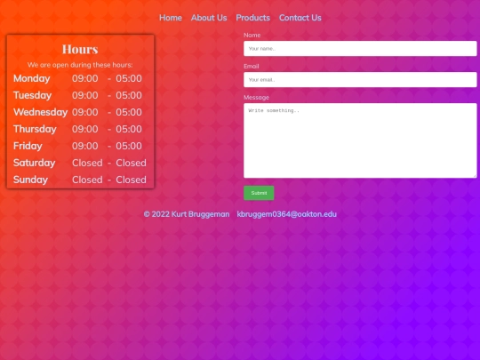 html/contact screenshot