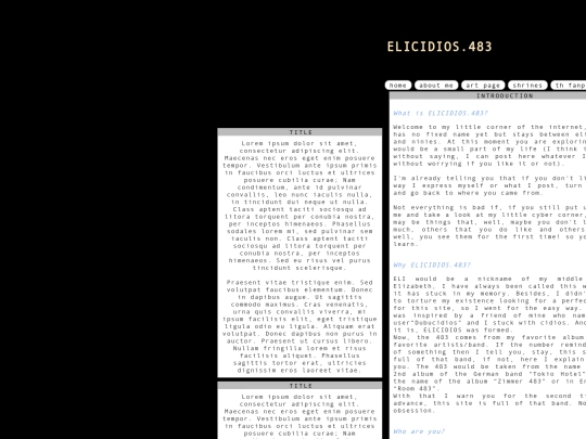 myneocities/principalpage2.0 screenshot