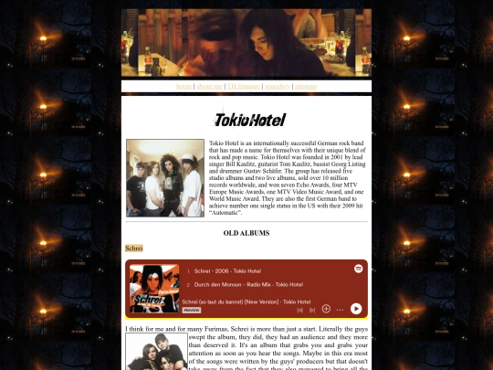 myneocities/shrinetokiohotel screenshot