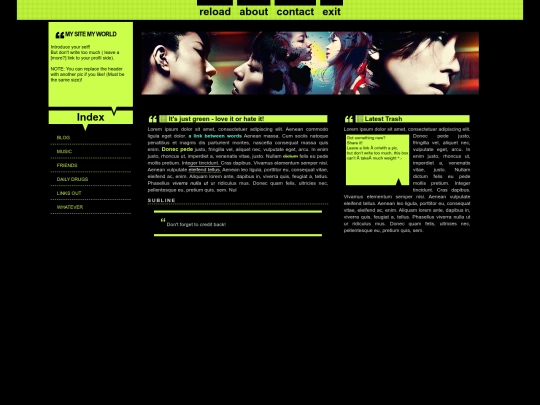 myneocities/sitemap screenshot
