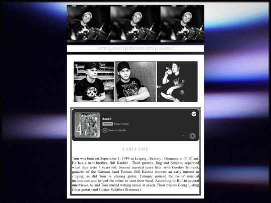 tokiohotelfanpage/aboutth/gustavbio screenshot