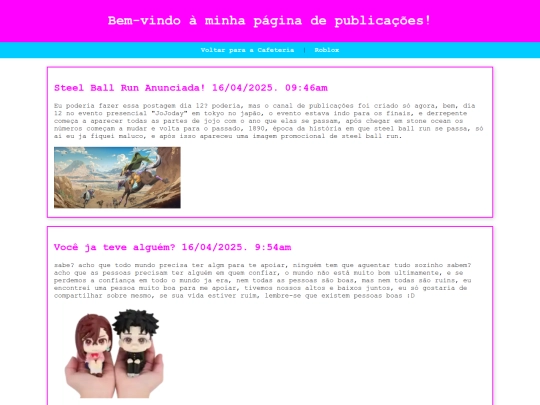 postagens screenshot