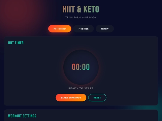 hiit-keto-tracker screenshot