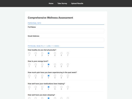 survey screenshot