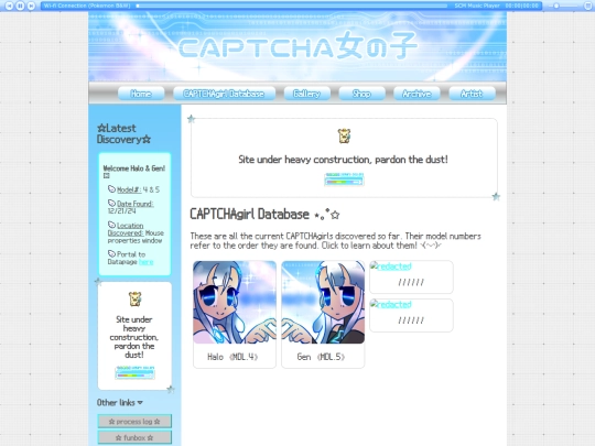 CAPTCHAgirl_Database screenshot