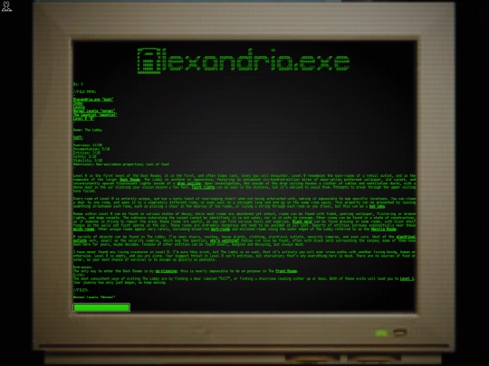 Alexandria.exe/Level0 screenshot