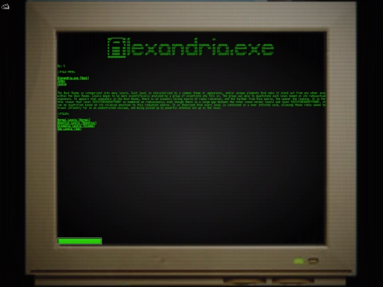 Alexandria.exe/Levels screenshot