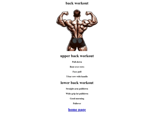 webpage for uk fitness/back screenshot