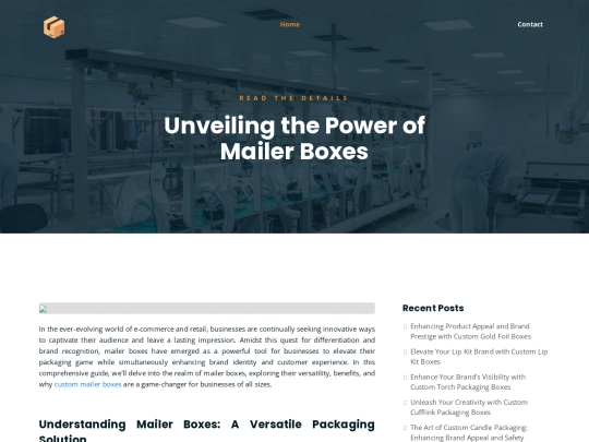 mailer-packaging screenshot