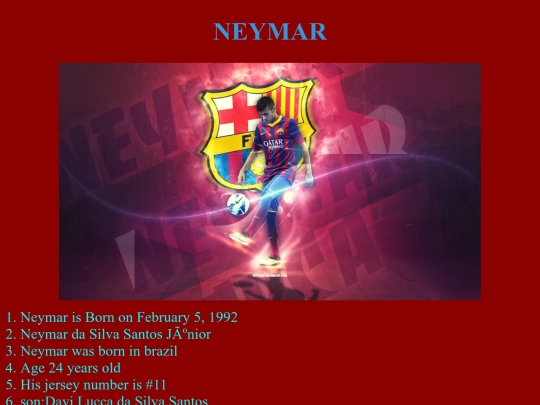 neymarpage screenshot