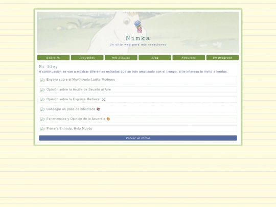 Blog screenshot