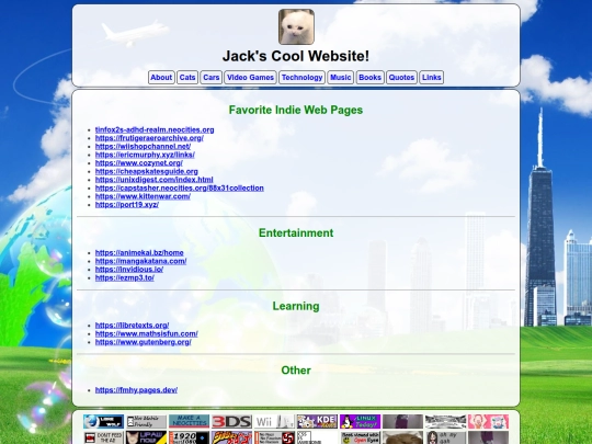 links screenshot