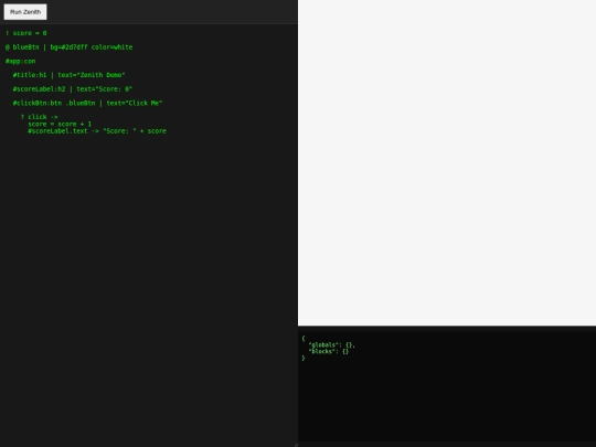 zenith_ide screenshot