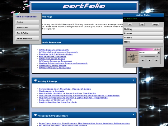 portfolio screenshot