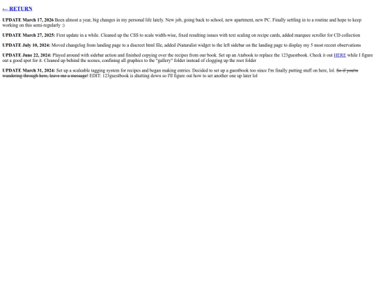 changelog screenshot