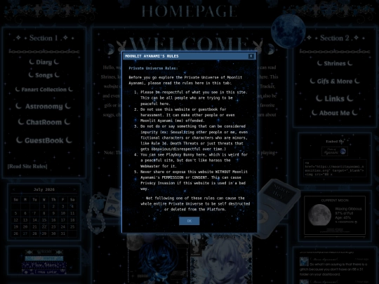 HomePage screenshot
