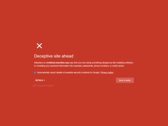 TestDeceptiveSite screenshot