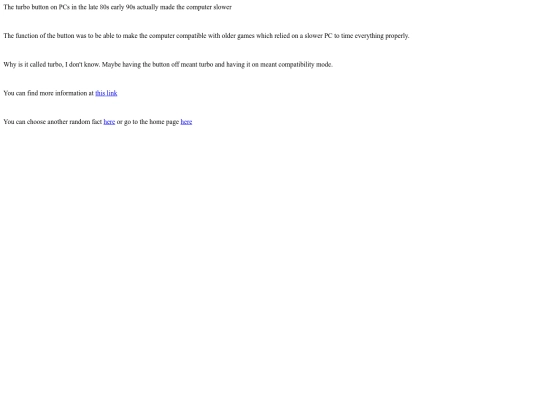 funfacts/turbobutton screenshot