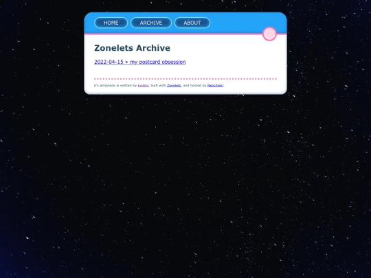 archive screenshot