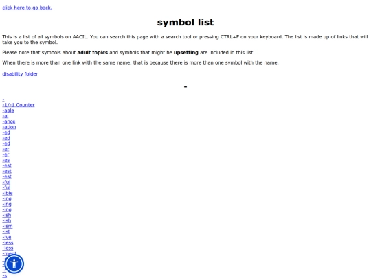list screenshot