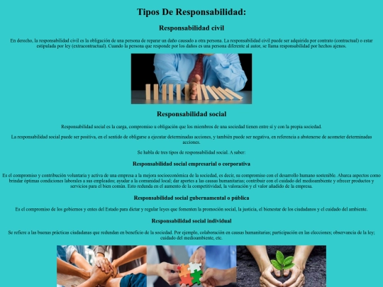 tipos de responsabilidad screenshot