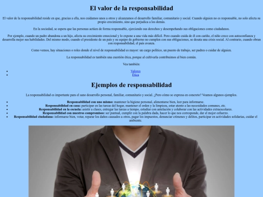 valor responsabilidad screenshot