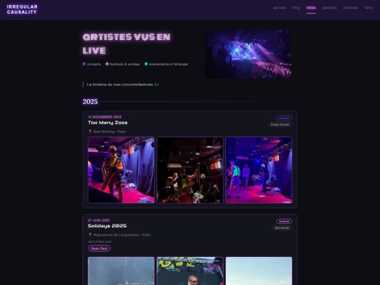 listes-concerts screenshot