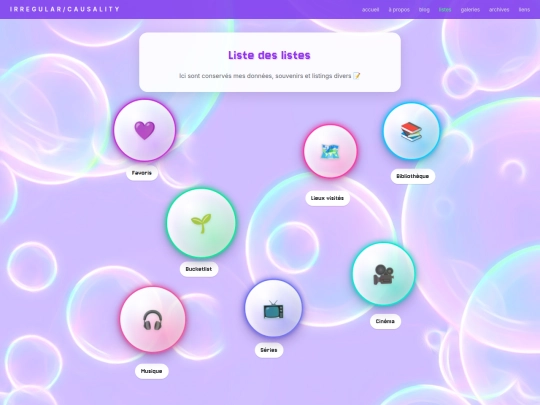 listes screenshot