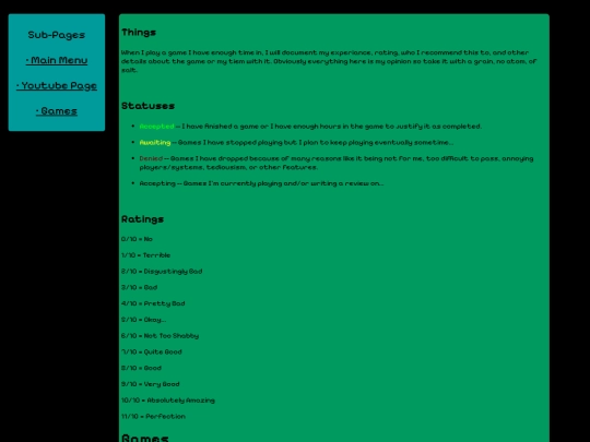 games screenshot