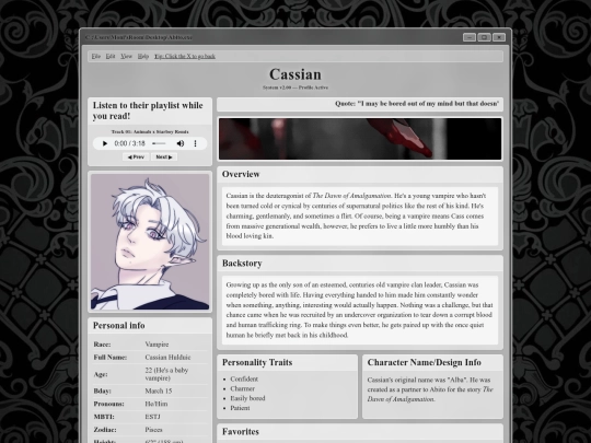 ocpages/cassian screenshot