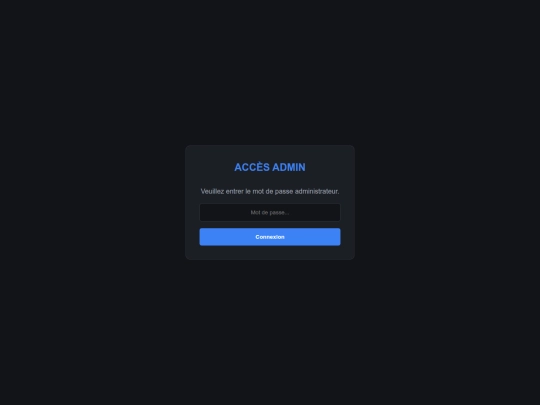 admin screenshot