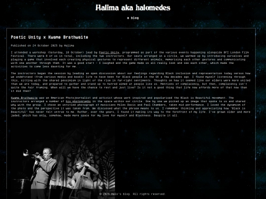 blog screenshot