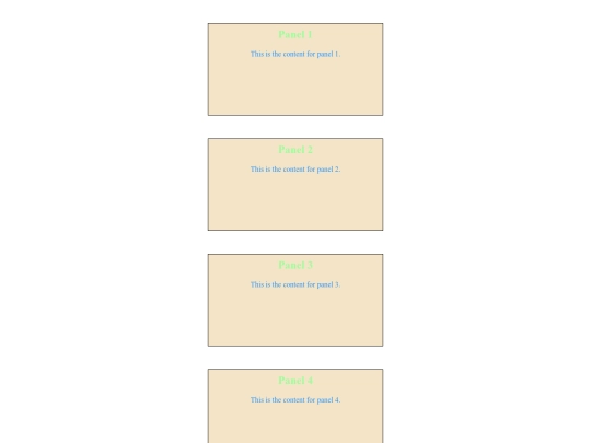 panels screenshot