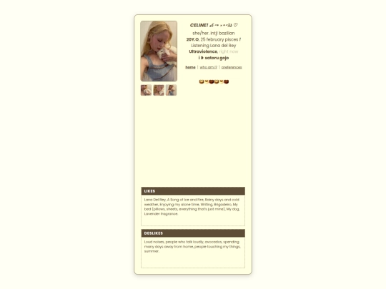 information screenshot