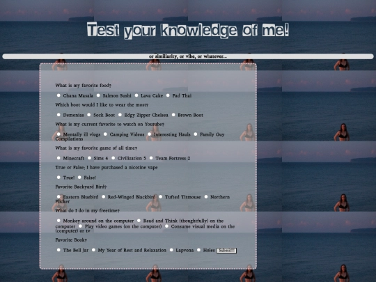 html/aboutme screenshot