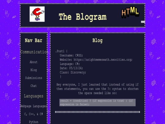 index screenshot