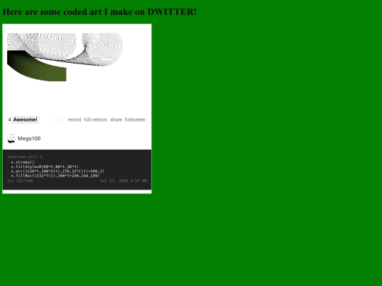 dwitter-art screenshot