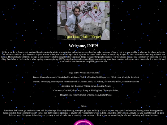 pages/infp screenshot