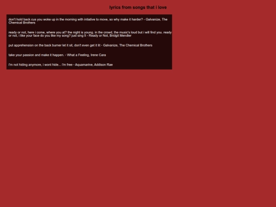 lyrics screenshot