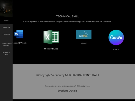 technical skill screenshot