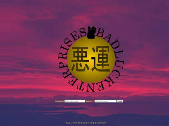 login screenshot