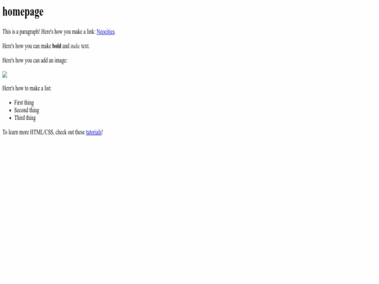 index screenshot