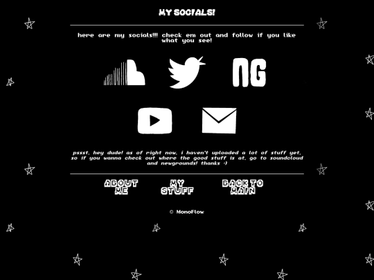 my socials screenshot