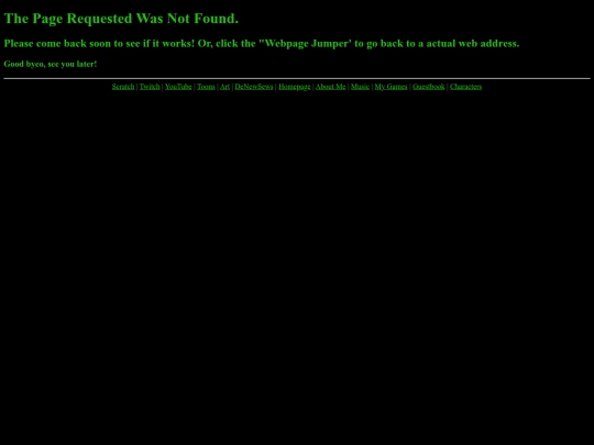 not_found screenshot