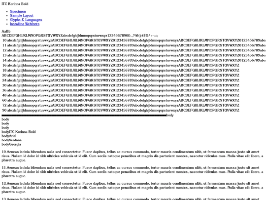 itc korinna/itc_korinna_bold-demo screenshot