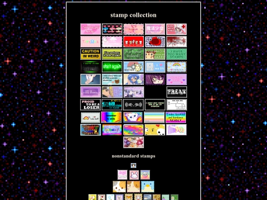 collection/stamps screenshot