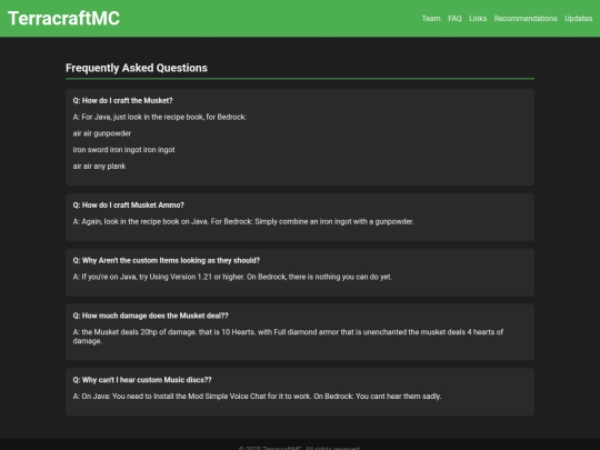 faq screenshot