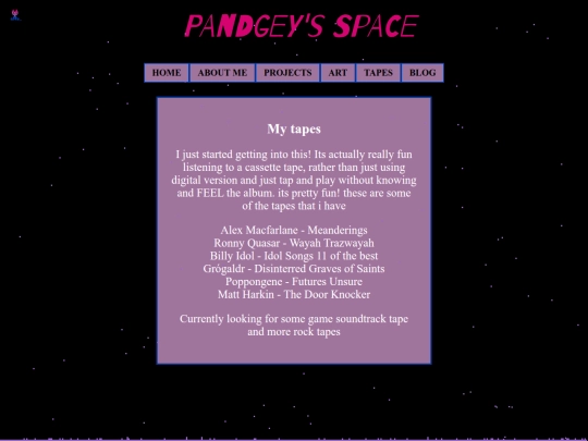 navBar/TAPES/tape screenshot